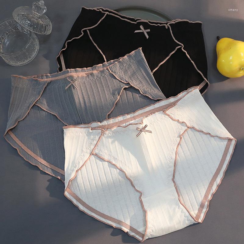 

Women's Panties Ladies Cotton Underwear Girls Sexy Antibacterial Crotch Breathable Briefs Mid-waist Women's, Black