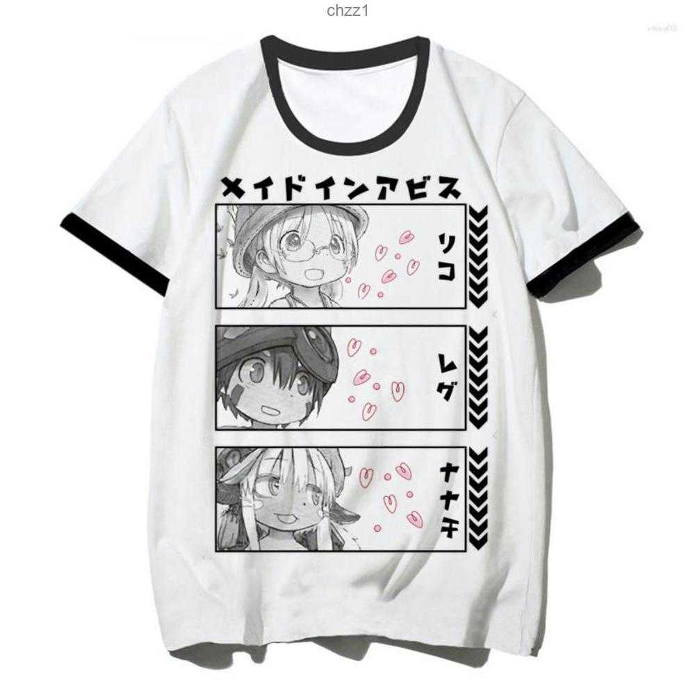 

Men's t Shirts Made in Abyss Top Tees Clothing Men Casual 2023 Funny White Shirt Manga Y2k4q984q98, Picture shown