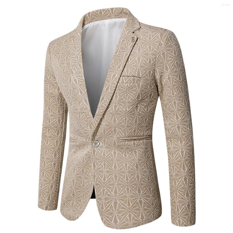 

Men's Suits 2023 Spring Blazer Men Casual Slim Suit Embroidered Jackets Business Brand Casaco Masculino Male Fashion Jacket, Black-c