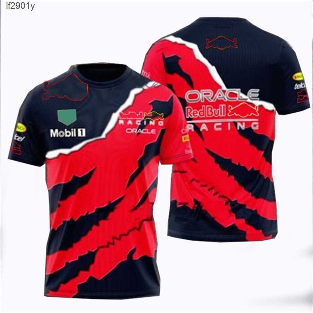 

2023 F1 racing T-shirt summer team short sleeve jersey same style custom ZS1Q