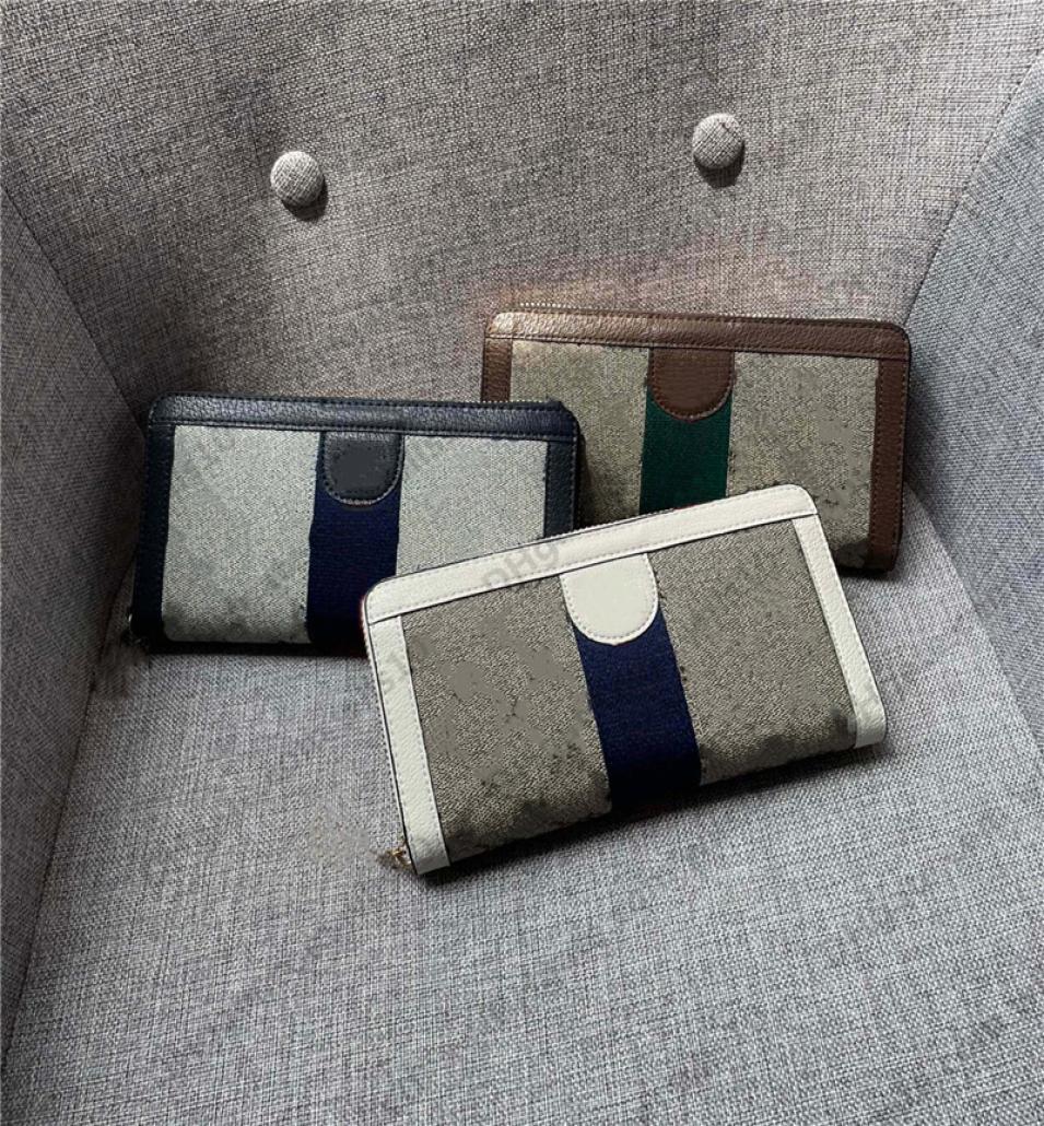 

wallet women purses highquality luxury real leather multicolor original box Holder single classic zipper pocket long purse Card H4663983, Red