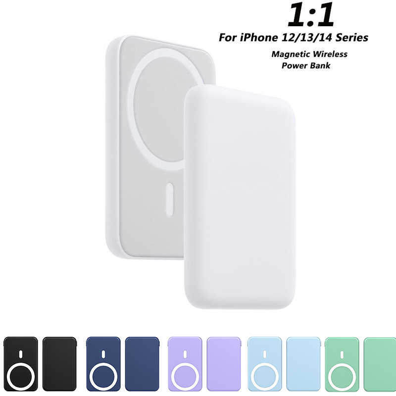 

Cell Phone Power Banks For magsafe iPhone 11 12 13 14 Pro Max Mini Magnetic Wireless Charger Portable Power Bank Powerbank Spare External battery Pack G230525