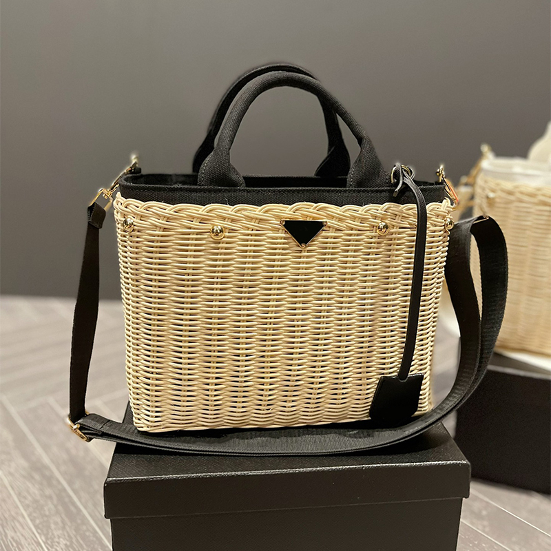 

Designer crossboday bags for Womens Luxury Straw Cross Body Bag Zipper Bucket Shoulder Bags Brand Letter Camera Case bags Purse 2305254PE, No1-no box
