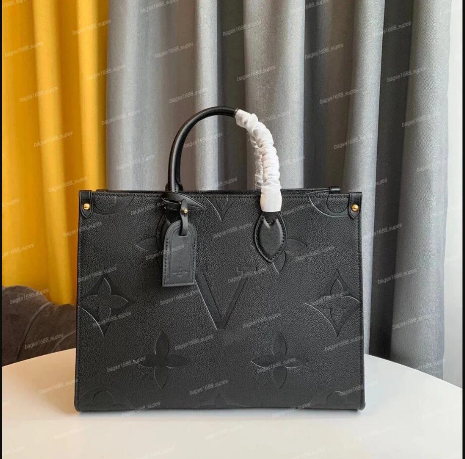 

luxurys designers bags on the go womens handbags purse tote bag ONTHEGO ladies Casual tote PVC leather shoulder bags