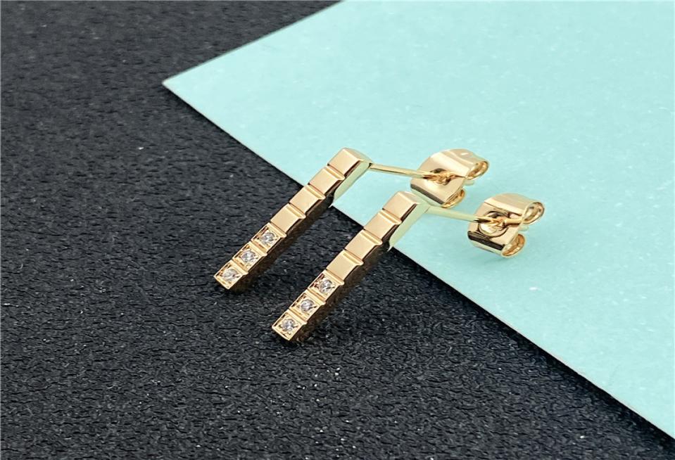 

Designer Earings Accessories Luxury Earrings Black Stud Earrings 316L Stainless Steel Hip Hop 18K Gold Rose For Women Custom Party8896714