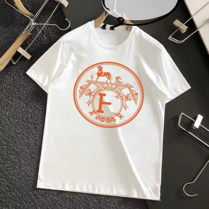 

plus size clothes mens womens tshirts hms luxury designer tshirt round neck short sleeve t shirt pullover shirts men cotton tee casual sweatshirt 4xl 5xl, White-2