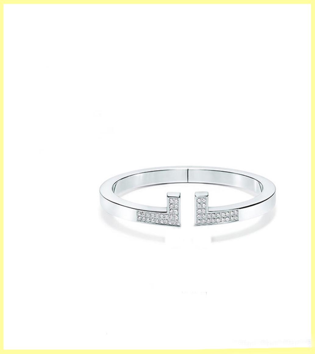 

High Quality Designer Bracelet For Women Full Diamond Letters T Bracelets Gifts Womens Fashion Luxury Jewelry Love Bracelets 211029781955