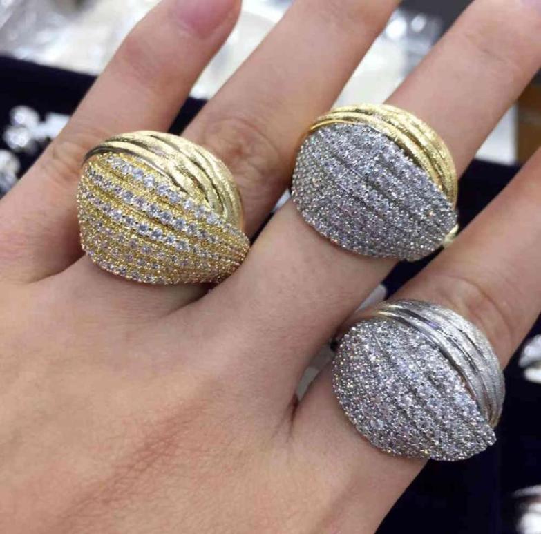 

missvikki Luxury Trendy Vintage golden Rings Saudi Arabic Dubai Ring aretes de mujer modernos High Quality 20214884702