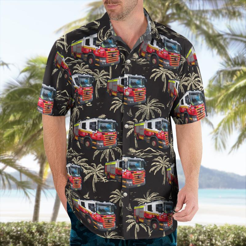 

Men's Casual Shirts Firefighter 3D Printed Hawaiian Shirt Hawaii Men Summer Short Sleeve 2023 Oversize Chemise Homme-34, 16