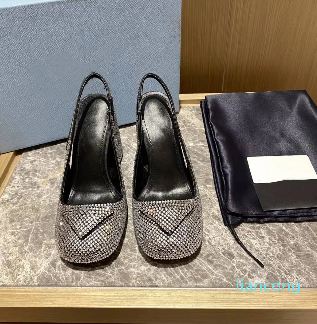 

sandals with crystals Satin crystals series Slippers Sandals Loafers Muller shoes Upper with heat-sealed crystalsSize 35-42, Muller sandals 1
