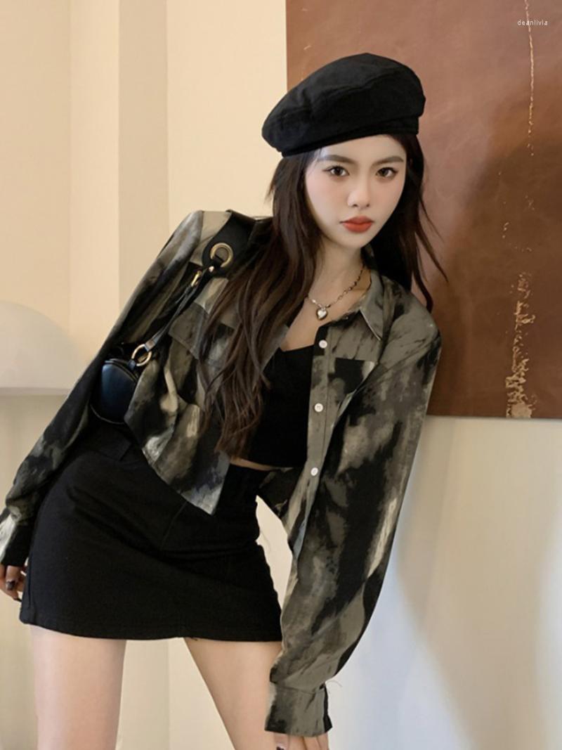 

Women's Suits WDMSNA Long Sleeve Blazer Women Spring 2023 Single Breasted Suit Female French Hepburn Lapel Loose Coat, Shirt