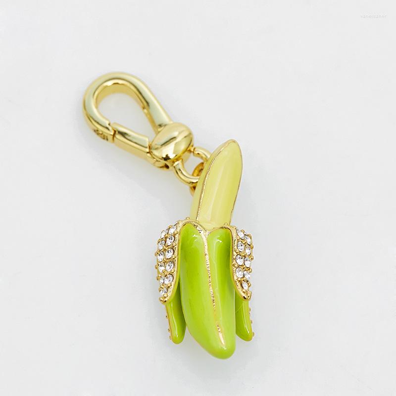 

Chains Wholesale Fashion Enamel Glaze Three-Dimensional Banana Pendant Fresh Fruit