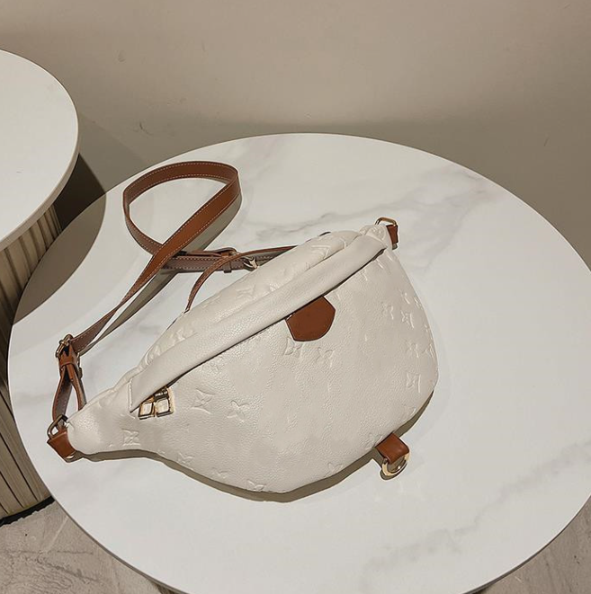 

All-match leather presbyard brand casual all-in-one unisex chest bag large capacity cross-body bags for women tide, 23*18*13cm
