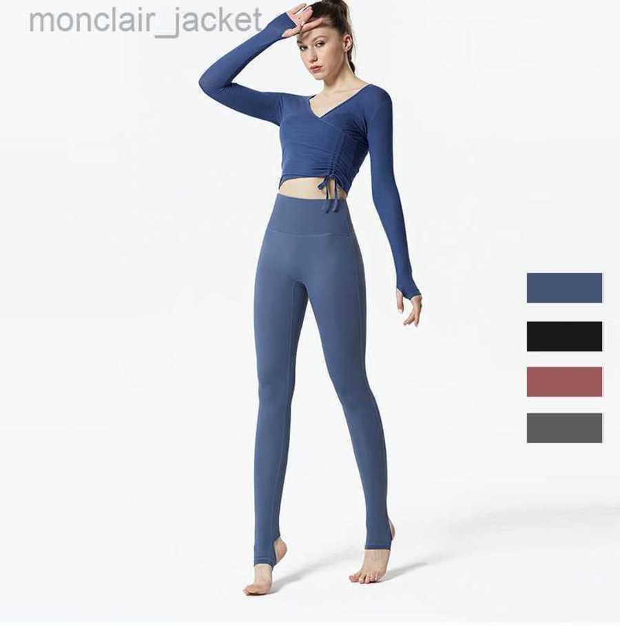 

Desginer Lulus Lemon Women Leggings Women Yoga Pants of the Same Style Fitness Exercise Matte Naked Hip Lifting Pocket Foot Stepping No Awkward Line Tights, Ink blue