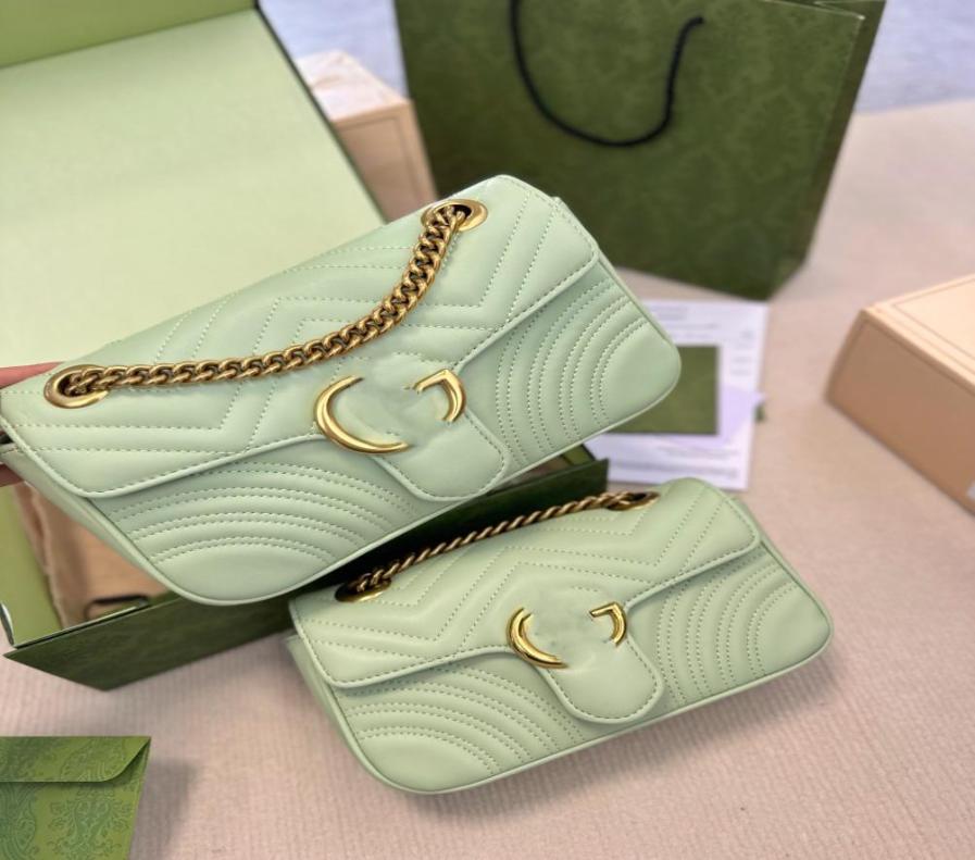 

2022 FASHION Marmont WOMEN luxurys designers bags 446744 real leather Handbags chain Cosmetic messenger Shopping shoulder bag Tote7075447, Brown