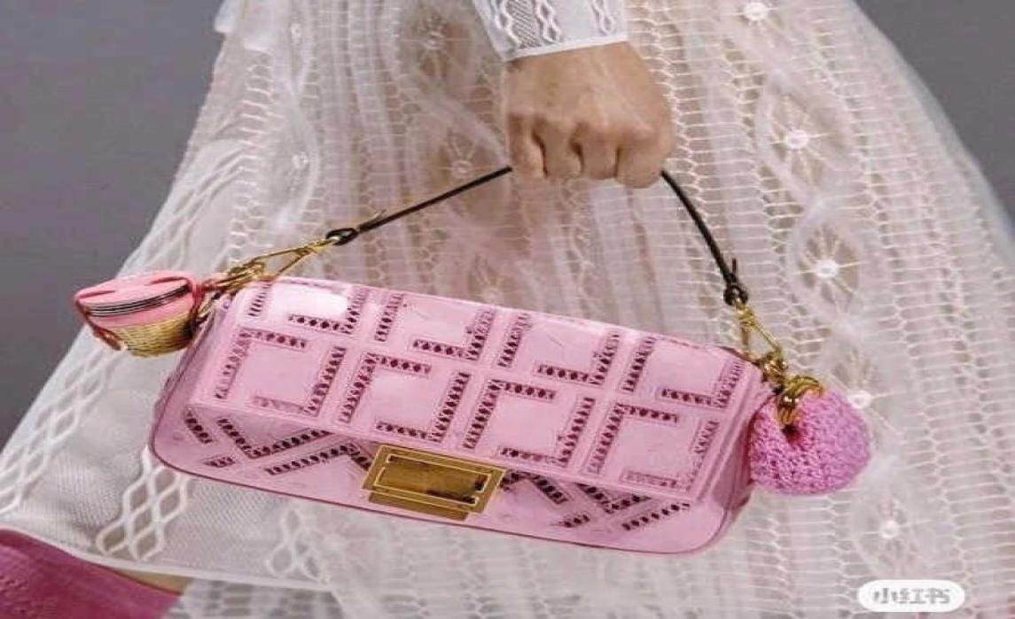 

3 piece f Evening bag brand luxury designer hobo women shoulder bag Fashion chain Tote clutchbag Crossbody bags handbag 5454847473720999, Pink