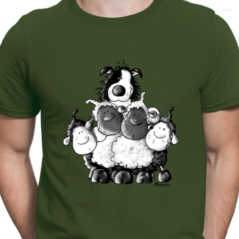 

Men' T Shirts Border Collie And Sheep Dog Hiphop Top Designing 2023 Men Tshirt Classic Fit Leisure, Men-darkpurple
