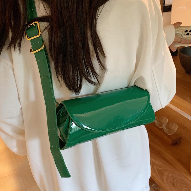 

Evening Bags Luxury Designer PU Leather Shoulder Bag For Women 2023 Handbag Purse Ins Chic Lady Crossbody Retro Fashion Small Flap, Black