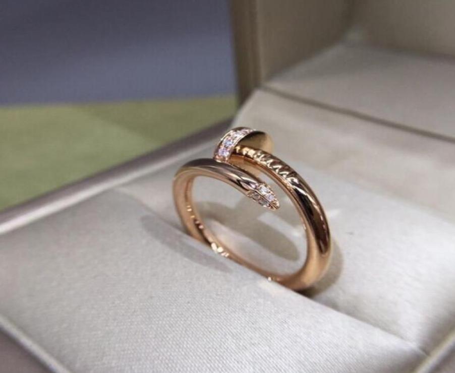 

love screw ring mens rings classic luxury designer jewelry women Titanium steel Alloy GoldPlated Gold Silver Rose Never fade Not 2155059