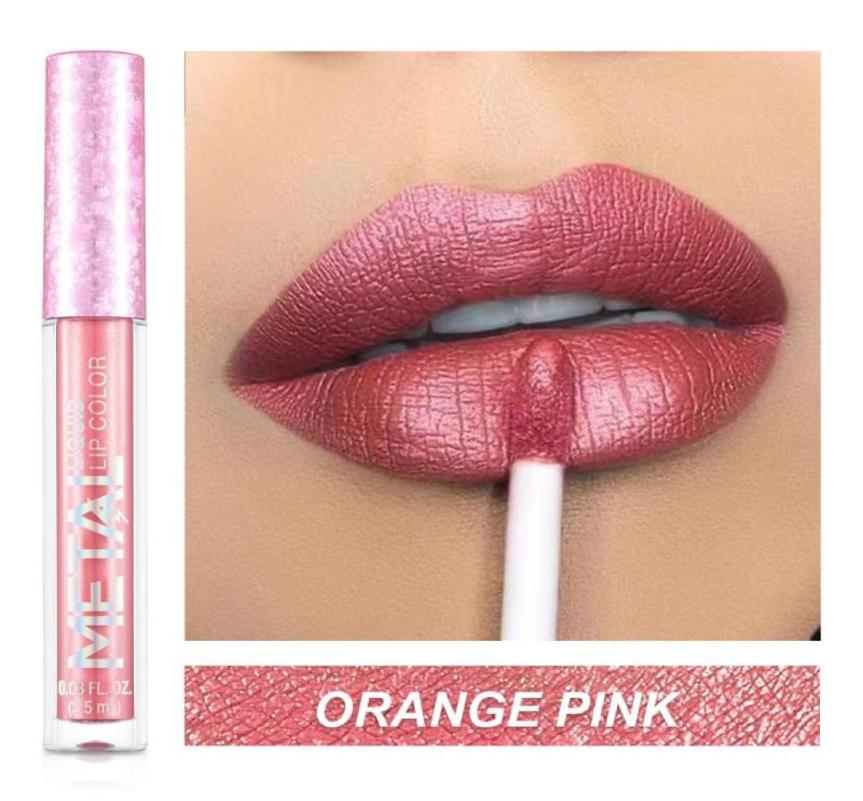 

Lip Gloss Glitter Matte Liquid Lipstick Waterproof Shiny Shimmer Metal Tint NonStick Cup Lipgloss Long Lasting Makeup2714370, Army green