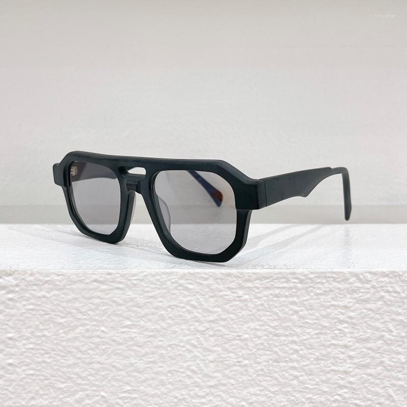 

Sunglasses Germany Stylish Glasses Square Designer Brand High Street Classical Retro Optical Myopia Solar Acetate Eyeglass Q2