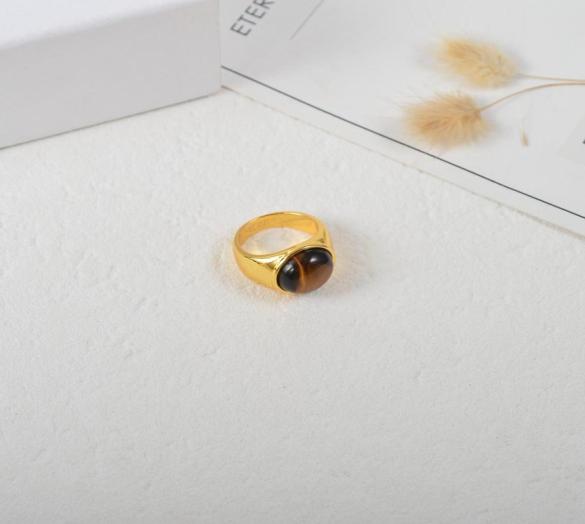 

European and American popular opal 2021 cat eye ring01233115469