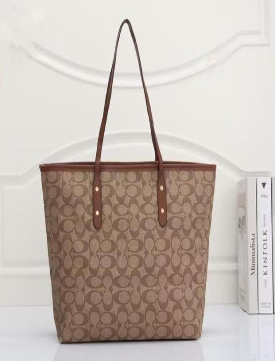 

New Women039s Tote Bag Large Capacity Shopping Bag Trend Handbag Shoulder Bag Fashionable6323221, Brown
