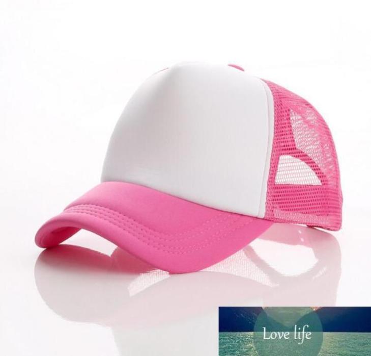 

20 Colors Trucker Cap Adult Mesh Caps Blank Trucker Hats Snapback Hats Accept Custom Made Logo 24 pcs3573904, Red