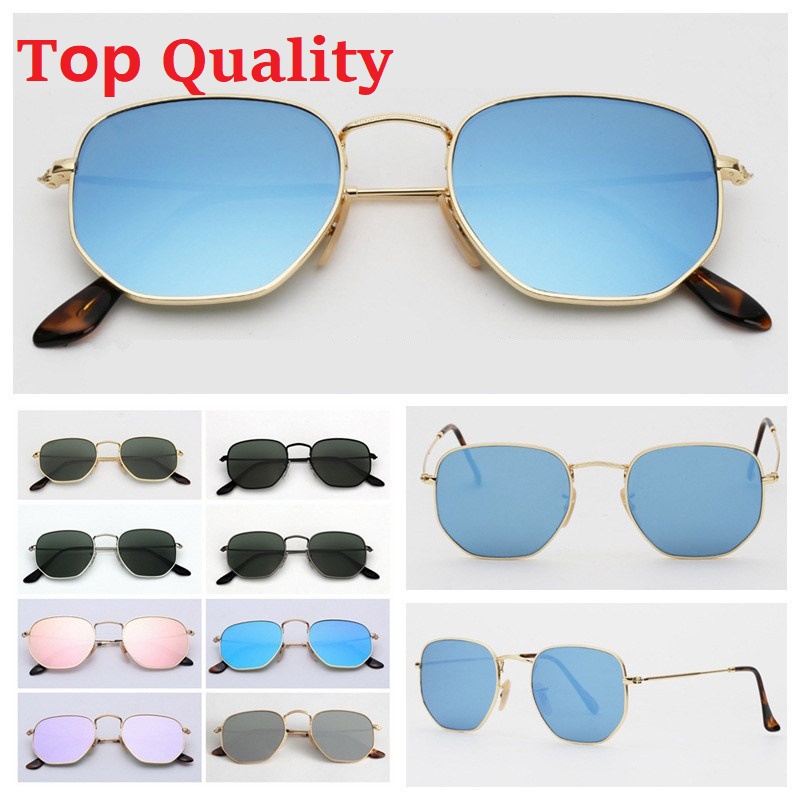 

Sunglasses Men Women Sunglasses Designer Brand Outdoor sports Fashion Metal Frame Glass Lenses UV400 Sun glasses Top Quality