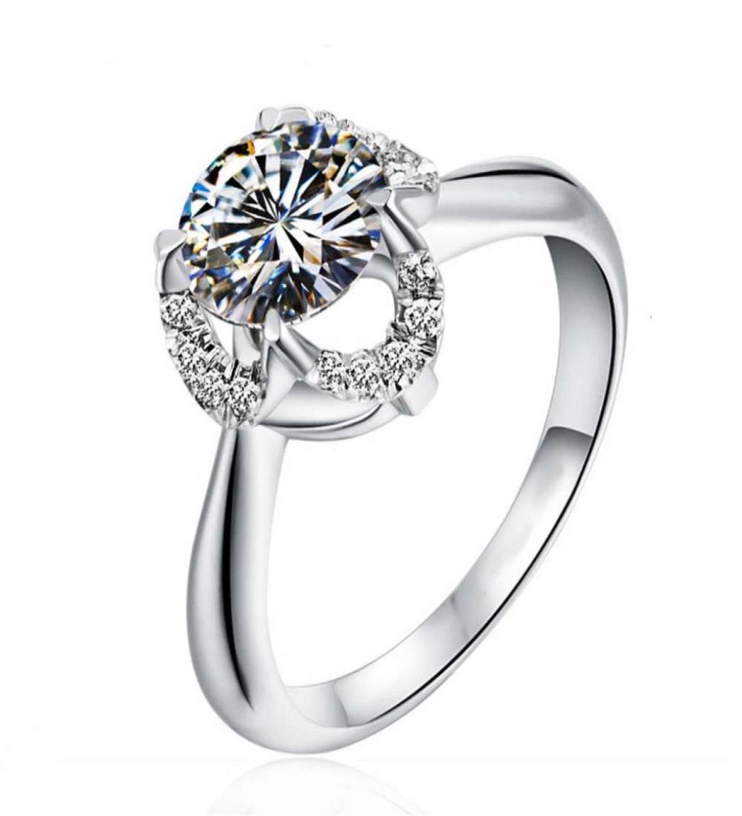 

HBP fashion luxury 2021 elegant lines show diamond atmosphere women039s ring four claw lifting shape is and popular9649232