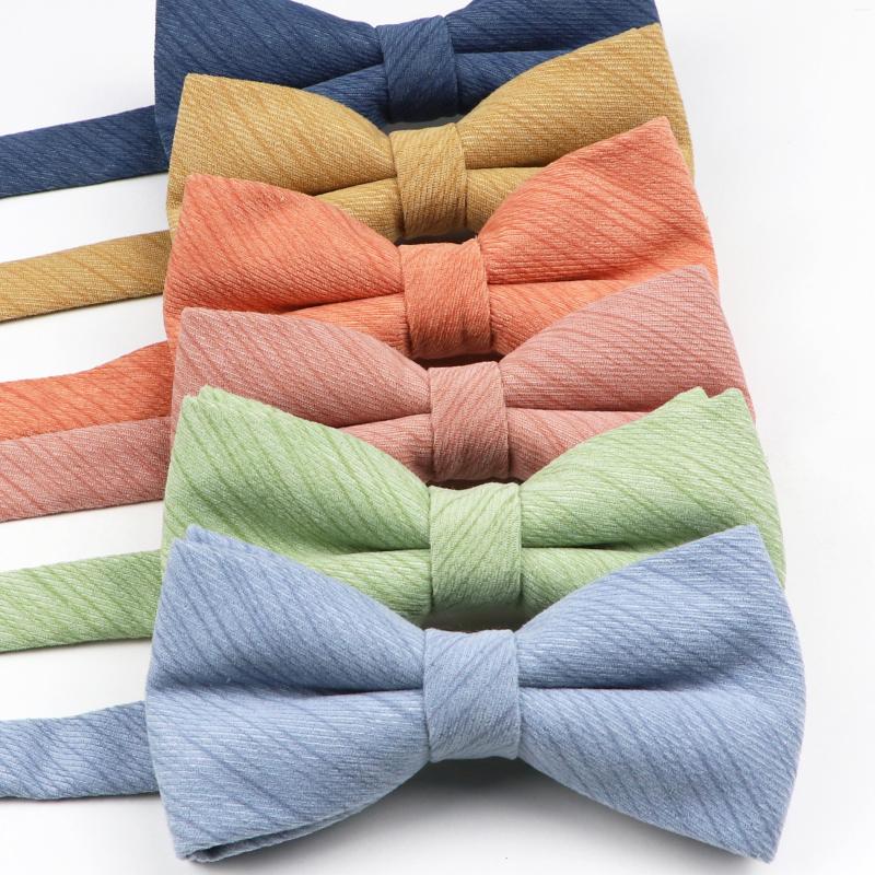 

Bow Ties Fashion Candy Color Tie Cotton Soft Material Adjustable Butterfly For Family Men Kid Party Dinner Wedding Cute Gift