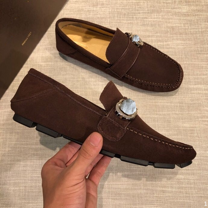 

2023 luxurious Casual Loafers Spring Men's Shoe Suede Designer Loafers For Men Soft Driving Moccasins High Quality Flats Male Walking S, #17
