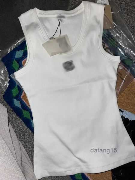 

Womens Tops t Shirts Knits Tees Regular Cropped Tank Top Jersey Tanks Embroidered Cotton-blend Anagram Sportwear Fitness Sports Bra 2 1 L43B, White-short