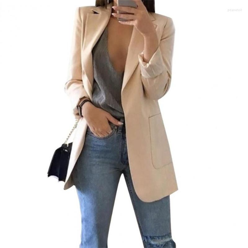

Women's Suits Women's Blazers Jacket 2023 Spring Fashion Lapel Slim Cardigan Casual Suit Oversize Office Lady Long Sleeve Solid Color, Green