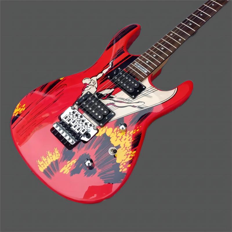 

Spot oem 6-string electric Guitar, glossy rose wood fingerboard, free shipping3698