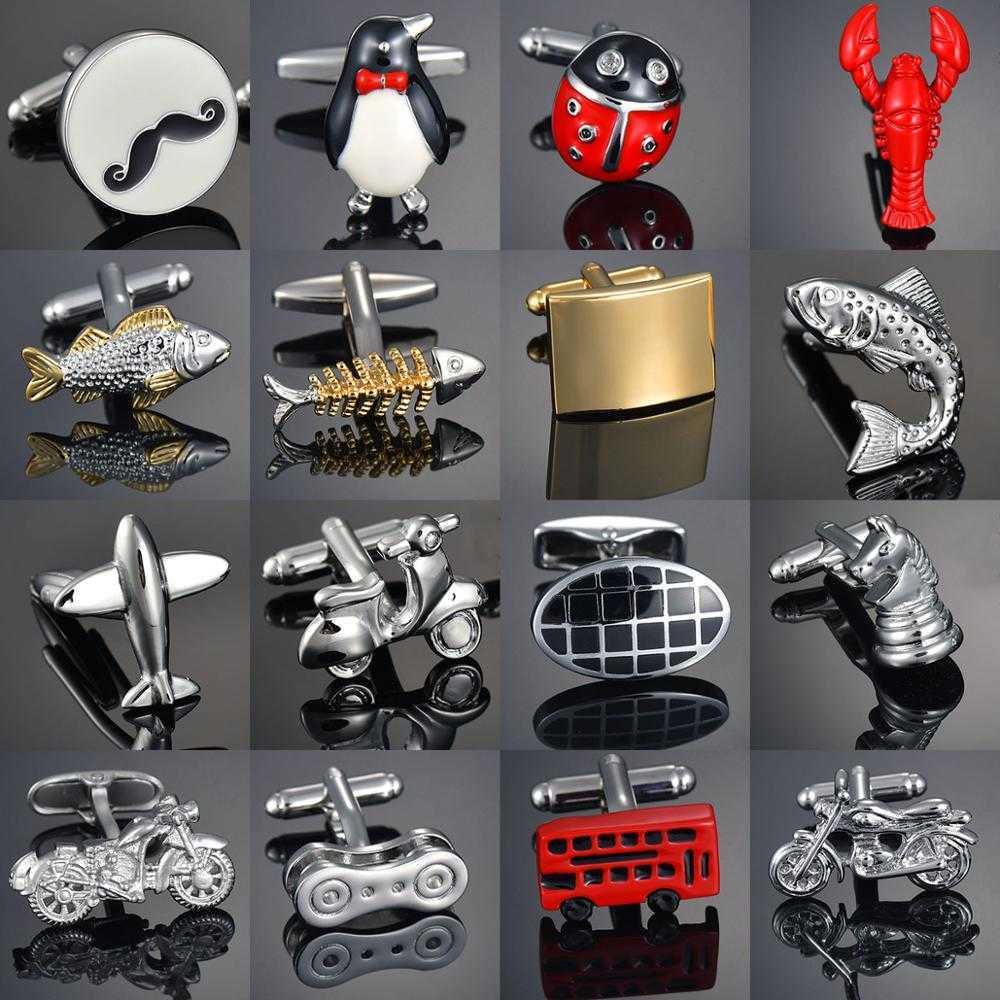 

Cuff Links Shirt Brand Crystal/Bus/Deer/Fish/Dragon Wholesale Luxury Button Men's Animal/Car Cufflinks G220525