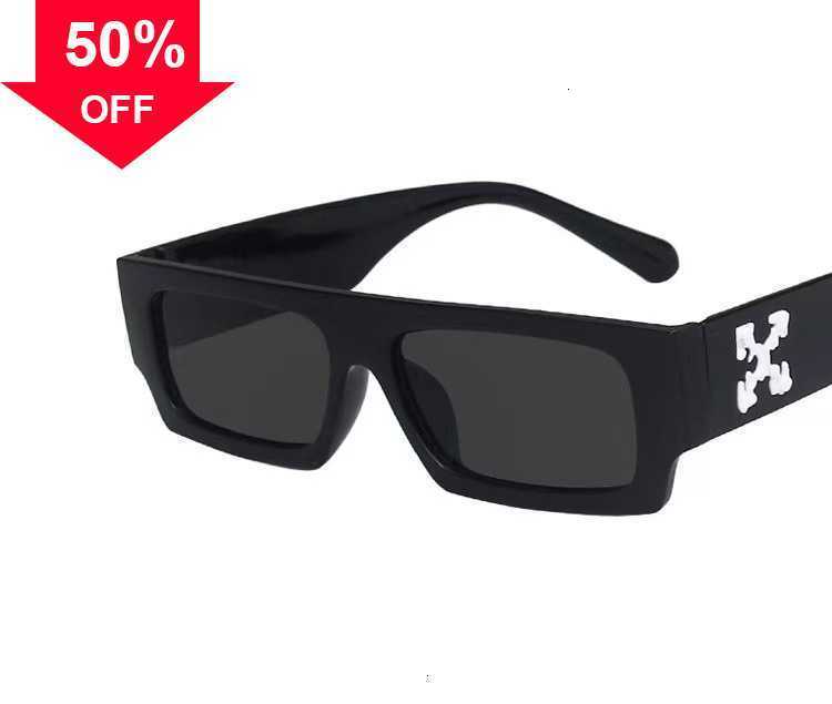 

Fashion Off w Sunglasses Luxury Offs White New Small Frame Square Personalized Trend Snowflake Sunshade Street Photo9SMJ