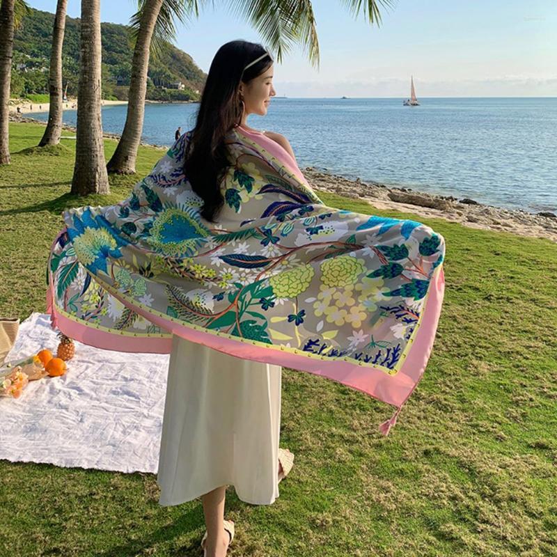 

Scarves Excellent Shawl Flowy Soft Beach Women Pashmina Polyester Wrap