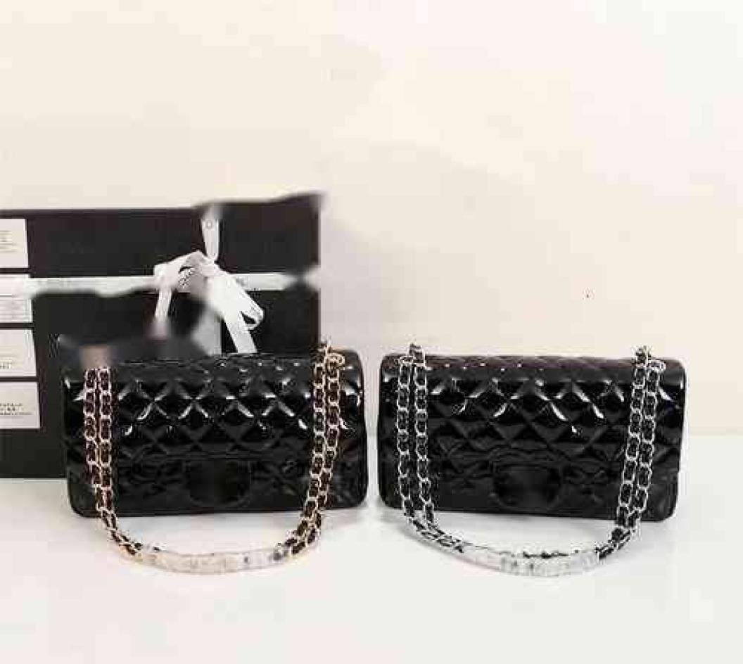 

CC Bags Luxury Brand design 17 colors woman039s 1112 Letter plaid shoulder Chain bag patent leather handbag vintage messenger b2900455