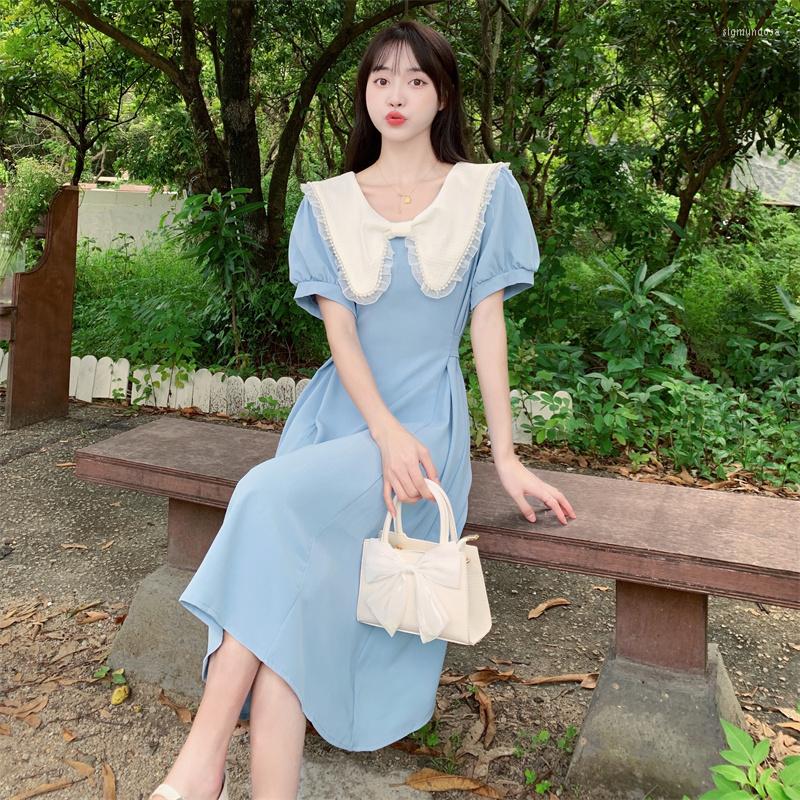 

Party Dresses Big Yards Fat Girl Design Feeling Bowknot Pearl Stitching Thin Dress, Black