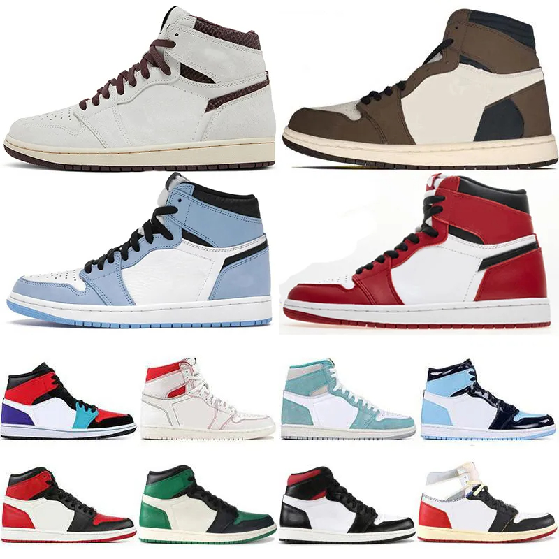 

Topsportmarket Running Shoes Airness Dark Mocha Prototype Men Women Jumpman 1 High Basketball Shoes UNC University Blue Fearless Obsidian Sports Trainer Sneakers, 13# court purple