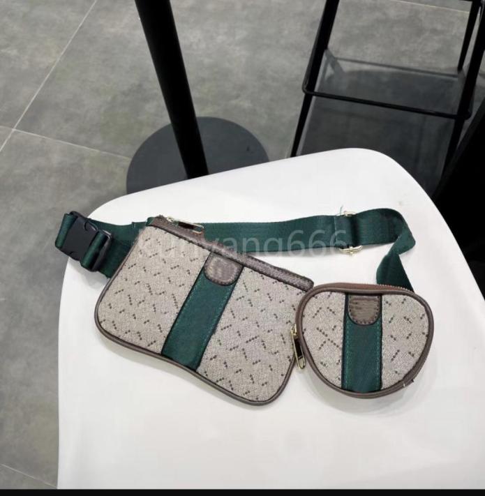 

Women Two Piece Waist Bags Handbag Shoulder Chest Bag Crossbody Luxurys Designer Fashion Packs Leather Handbags Female Fanny Pack 8032029, Sky blue