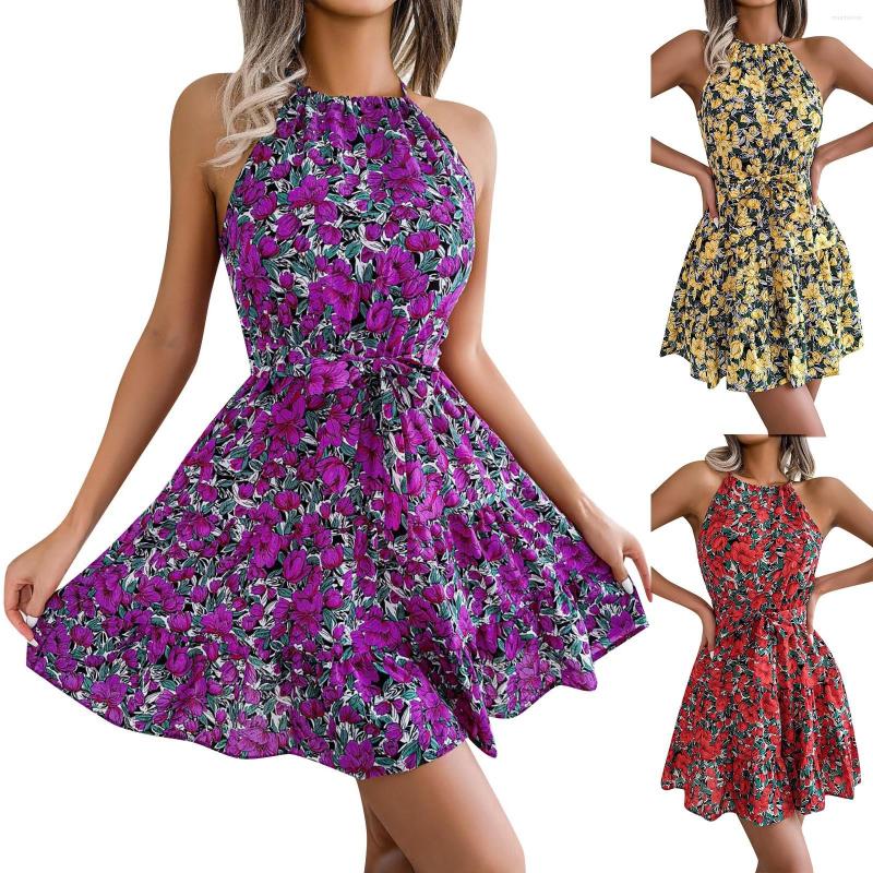 

Casual Dresses Personality Vintage Printed Sexy Dress Simple And Exquisite Design, Purple