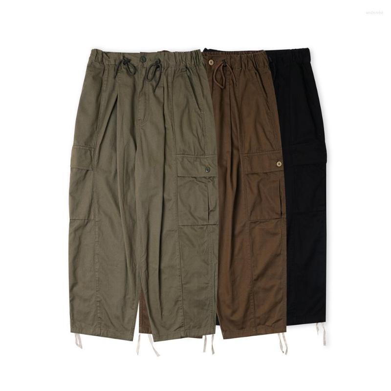 

Men's Pants Men Fashion Cityboy Streetwear Drawstring Vintage Loose Casual Wide Leg Cargo Women Harem Trousers Couple, Ob635 black