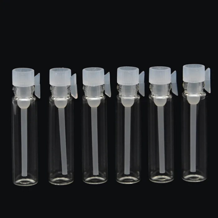 Clear 1ml Mini Dropper Bottles 1CC Sample Perfume Empty Bottle Essential Oil Vials Container 10,with Bulk Stock