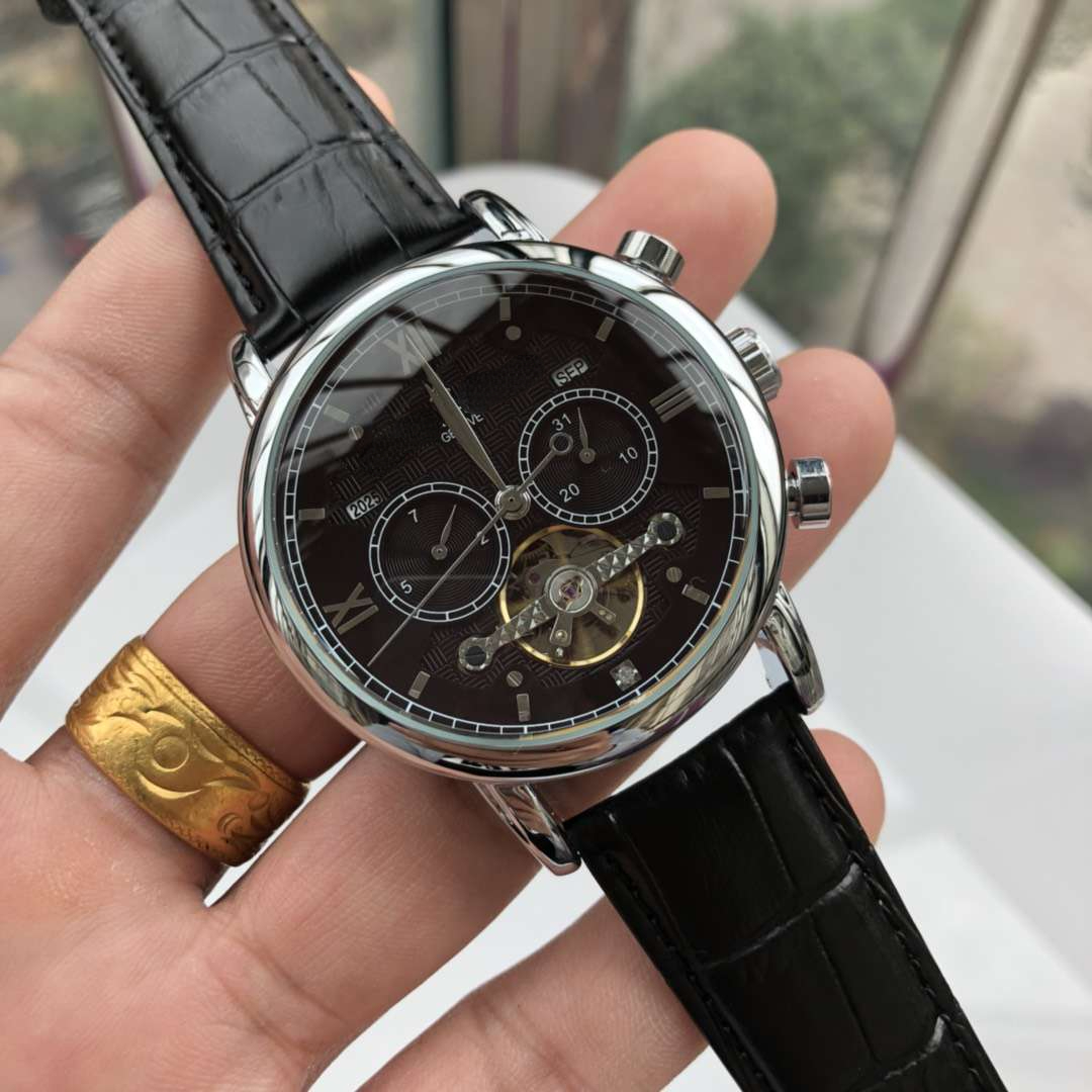 

luxurious Mens Pateks Watches Five Needles Tourbillon Watch man Automatic mechanical business wrist Watch Designer women Philippes Wristwatches leather strap, No brand