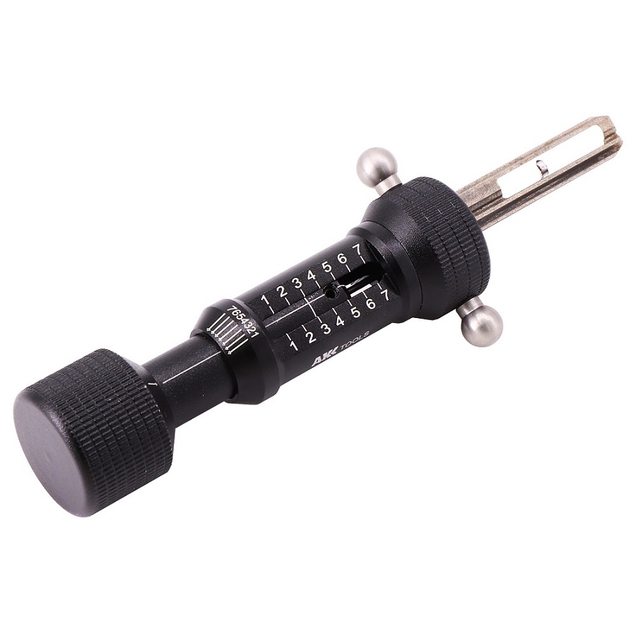 

AKK Tools Flat Key Tool for Civil Door Locks - 7X7 7-Pin Opening Tool.