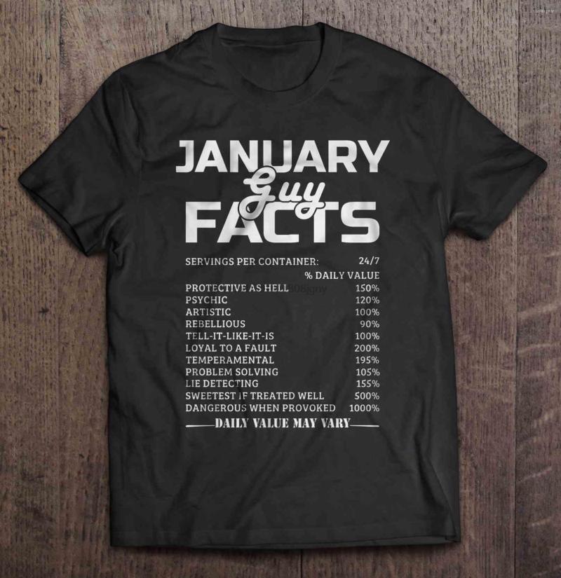 

Men' T Shirts Men Shirt January Guy Facts Protective As Hell Psychic Artistic Rebellous Loyal To A Fault Version2 Women T-shirt, Men-darkpurple