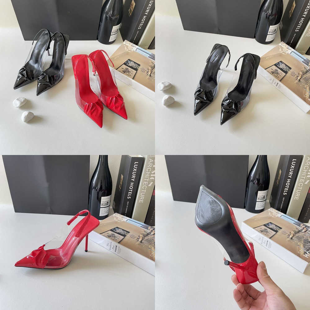 

Designer yslity Heels Shoes Sandals pvc clear Women Shoes Fashion patent Leather Banquet Party stiletto Heeled luxurys heel dress shoe summer ladies OPYUM slippers, Mesll1
