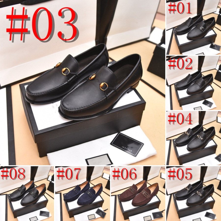 

Men Classic Genuine Leather Fashion Designer Dress Shoes 2023 Luxurious Wedding Party Business Flats Men's Trainers Casual Loafers Size, #05